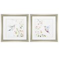 thumbnail image 2 of HomeRoots Decor 19-inch X 19-inch Brushed Silver Frame Hummingbird (Set of 2), 2 of 2