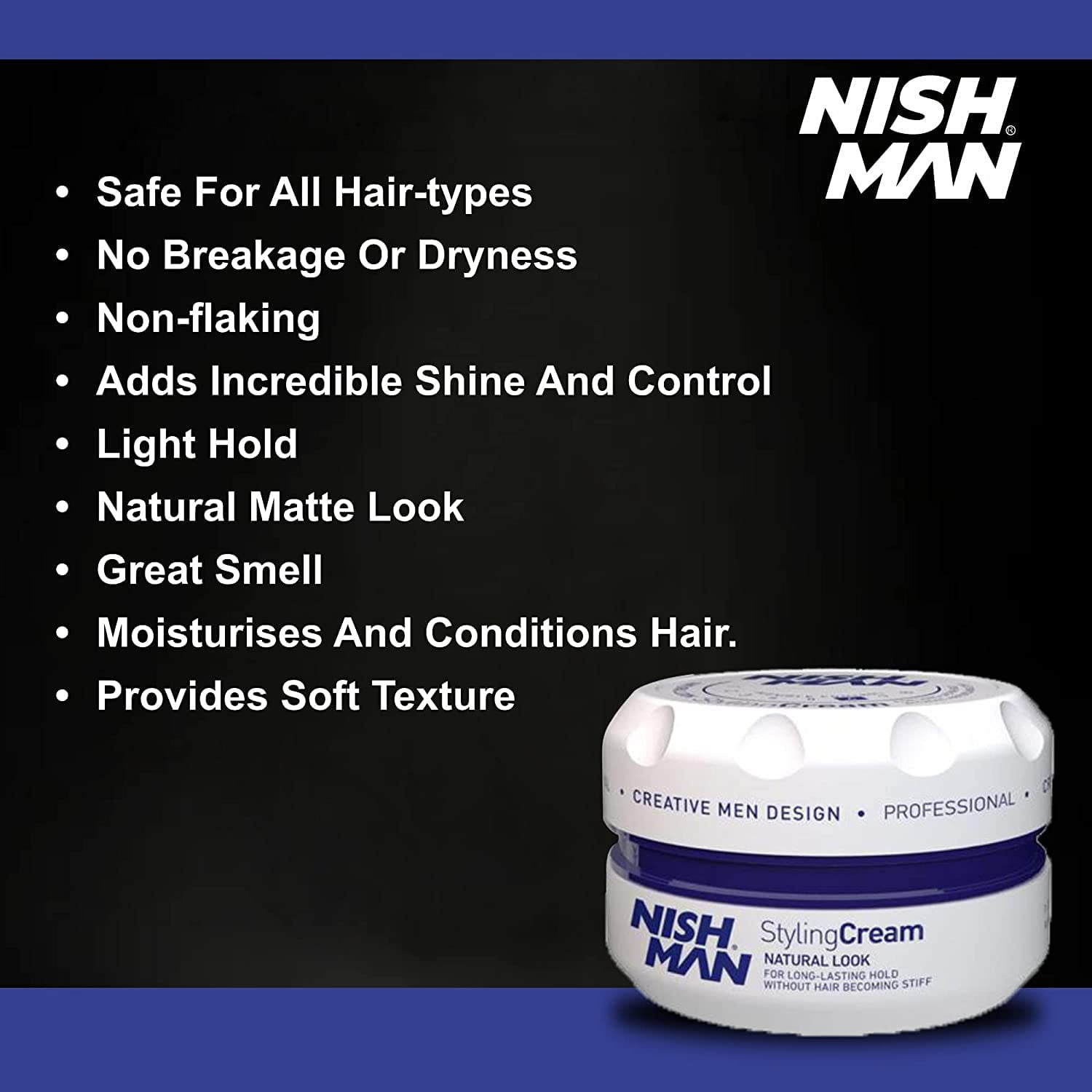 Nishman Hair Styling Series  Hair Wax (150ml - S1 BlackWidow Spider Wax) 