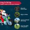 thumbnail image 3 of Joyfy 7 ft Christmas Inflatables Santa Riding Motorcycle with Reindeer Outdoor Decorations,Christmas Santa Reindeer Blow Ups Yard with Built-in LEDs for Holiday Party Garden Lawn Decor, 3 of 8
