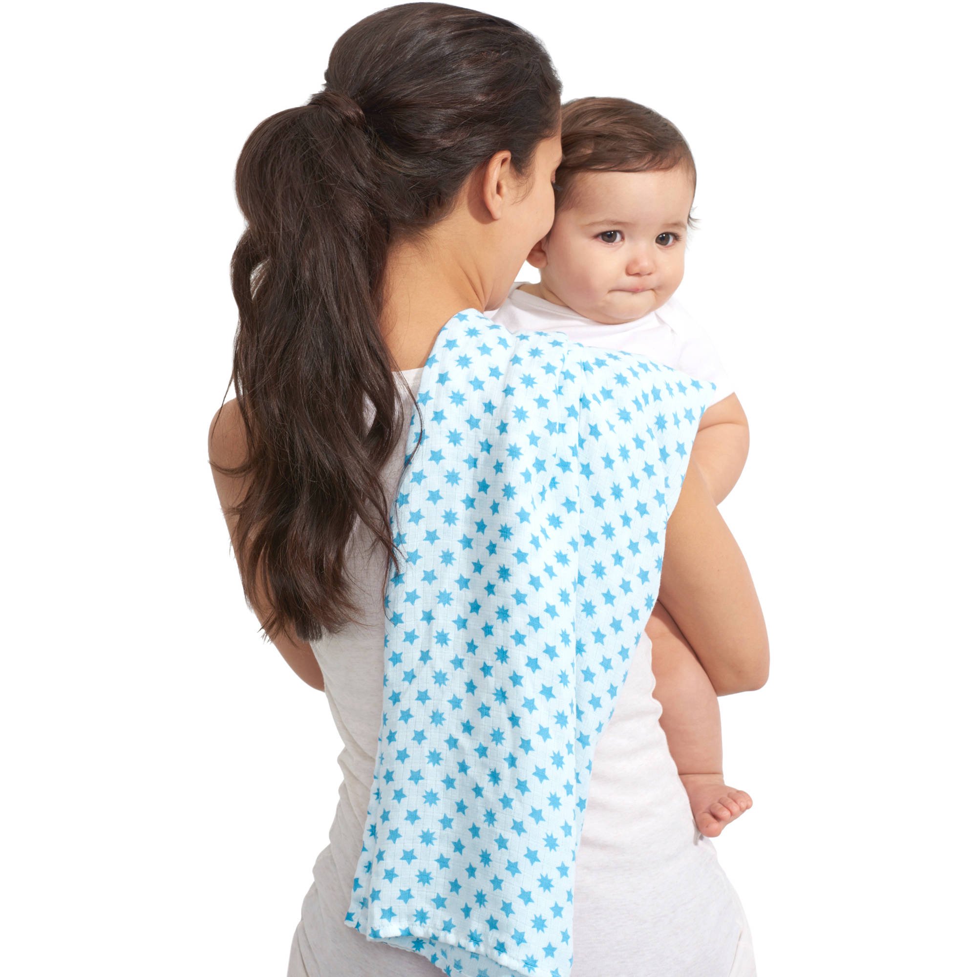 Introducing the Ideal Baby by the Makers of Aden and Anais Newborn to Infant Baby Muslin Towel, Bib, Swaddle, and Crib Sheet Sunny Side Collection
