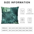 thumbnail image 5 of Acheng Palm Leaves with Lush Branches and Leaves Tropical Jungle Palm Leaves Plush Pillowcase White, 5 of 5