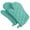 Aqua, variant on Dark Green Terry Oven Mitt (Set of 2)