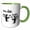 Green/White, variant on 3drose, Funny Cute Skunk Tells Other Skunk You Stink Insulting Satire, 11oz Mug
