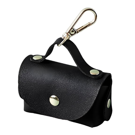 GASTROPOD Stylish Pet Poop Waste Bag Hang Buckle Portable Leather Holder