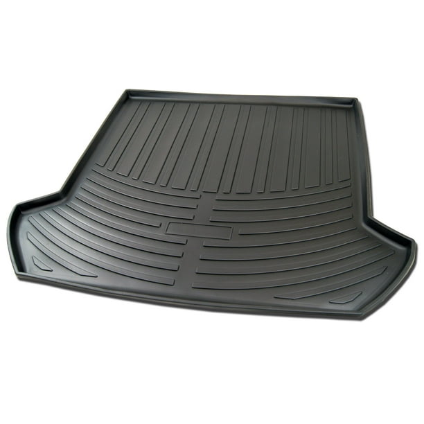 TuningPros CLTM055 Custom Fit Black Trunk Floor Mat For