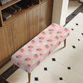 thumbnail image 3 of Whosucclay Strawberry Cherry Blossoms Print Stretch Dining Bench Cover, Wear Resistant Bench Slipcover Washable Bench Seat Protector Rectangle Bench Cover for Dining Room, Living Room, Bedroom, 3 of 7