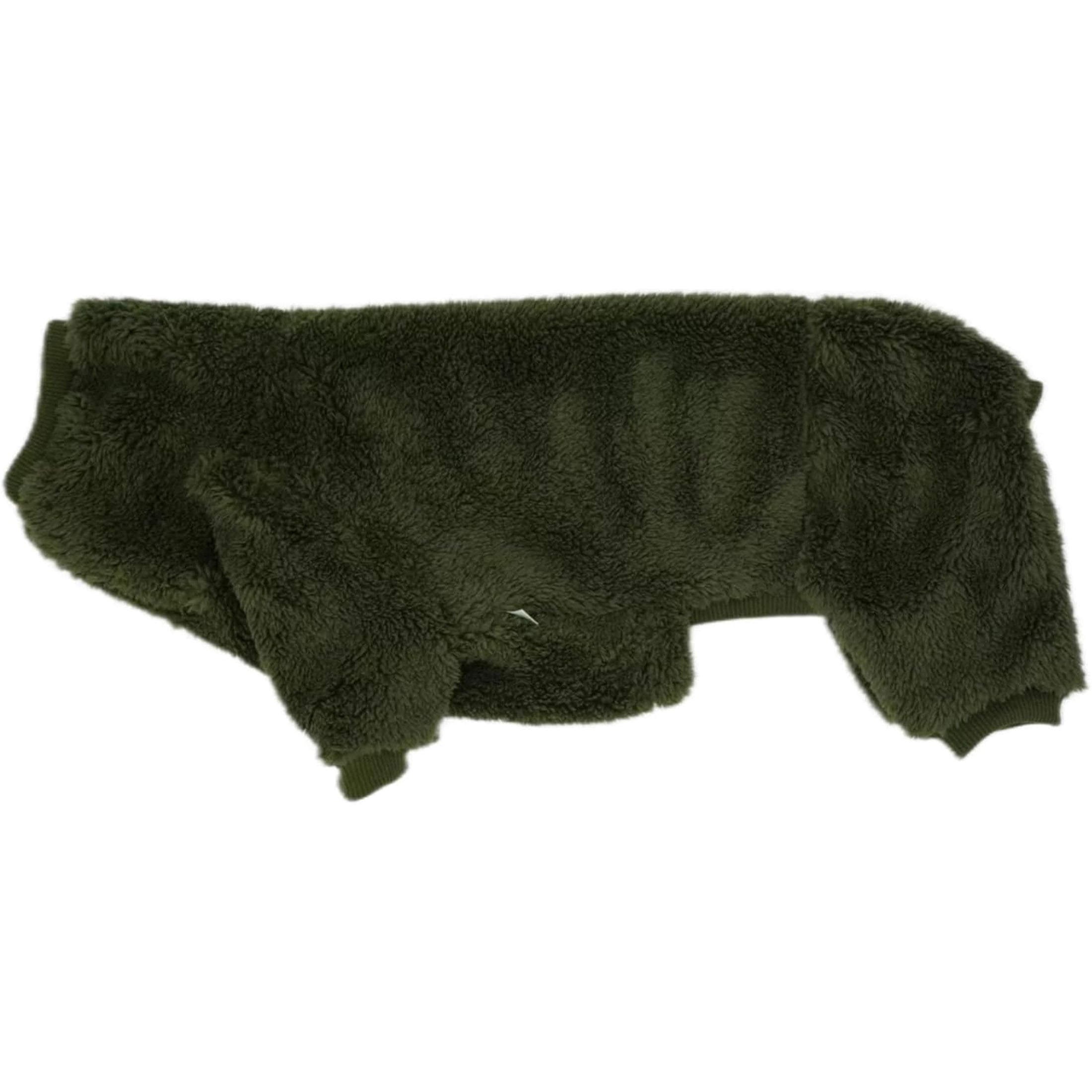 UOSIA Dachshund Dog Fleece Jumpsuit Turtleneck Sweater, Suitable for Dachshunds, Winter Dog Pajamas