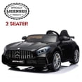 thumbnail image 1 of 2 Seater Kids Ride On Car, Mercedes Benz AMG GTR Electric Ride On Car, Official Licensed Kid Car with 2.4G Remote Control, LED Light, MP3 Player, 12V 2 Motors (WHITE), 1 of 7