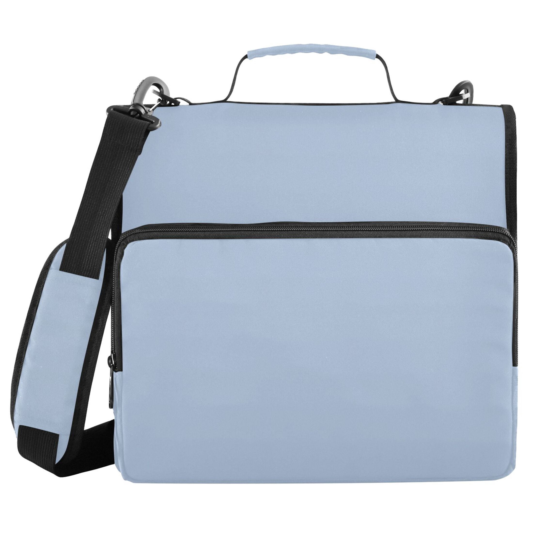 ALAZA Zipper Binder Lake Blue 3 Ring Trapper Keeper File Folder Organizer Bag