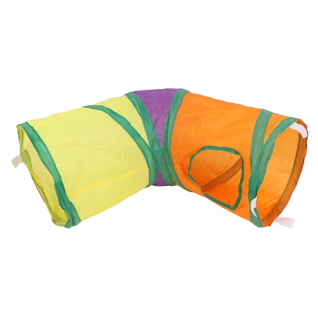 Juguete plegable del túnel del gato, túneles del gato arco iris plegable túnel del animal doméstico juguete del túnel del animal doméstico grado profesional Jadeshay A