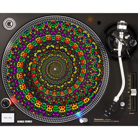 KuzmarK™ 12" DJ Turntable Slipmat - Electro Tech