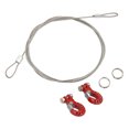 thumbnail image 3 of RC Winch Hook,  Aluminum Alloy Steel 2 Pcs RC Trailer Hook With Steel Rope For 1/10 Remote Control Cars Red,Blue,Black, 3 of 8