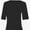 Black, variant on Women's Short Sleeve V Neck Casual Basic Solid Color Pullover Lightweight Soft Knit T-Shirt Tops