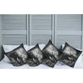 thumbnail image 2 of Ambesonne Grey Throw Pillow Cover 4 Pack, Exotic Wildlife, 16", Grey, 2 of 5