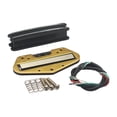 thumbnail image 3 of Kit de pastillas humbucker de doble riel de latón y plástico activo para guitarra eléctrica negro, 3 of 9