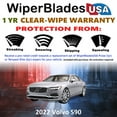thumbnail image 2 of 2022 Volvo S90 Beam Wiper Blades Wipers w/1yr Warranty (Set of 2) (WiperBladesUSA), 2 of 5