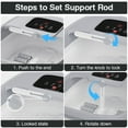 thumbnail image 5 of Tawom Collapsible Foot Spa with Heat,Temperature Control, Bubble, Red Light, Heated Foot Bath Massager with 8 Shiatsu Massage Rollers, Foot Soak Tub for Relaxation,Gray, 5 of 9