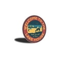 thumbnail image 3 of Welcome to the Lakehouse Novelty Sign, Metal Wall Decor - 12" Round, 3 of 4