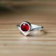 thumbnail image 3 of Red Ruby Ring, 925 Silver Ring, Rose Cut Ruby Ring, Statement Ring, Bohemian Ring, Cocktail Ring, Minimalist Ring, Pretty Ring, Promise Ring, 3 of 8