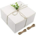 thumbnail image 1 of White Boxes Gift Boxes 12pcs 8x8x4 Inches, Paper Gift Boxes with Lids for Gifts, Bridesmaid Proposal Box, Cupcake Boxes, Crafting, 1 of 5