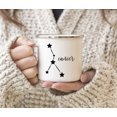 thumbnail image 3 of Koyal Wholesale Zodiac Sign Campfire Coffee Mug Cancer Star Constellation, Minimalistic Black, 3 of 5