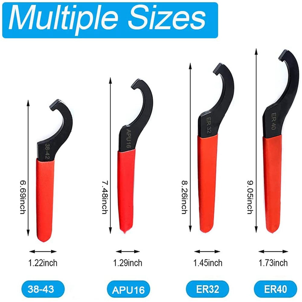 Buy Xigeapg Coilover Wrench, Hook Wrenches Tools Set Shock Spanner