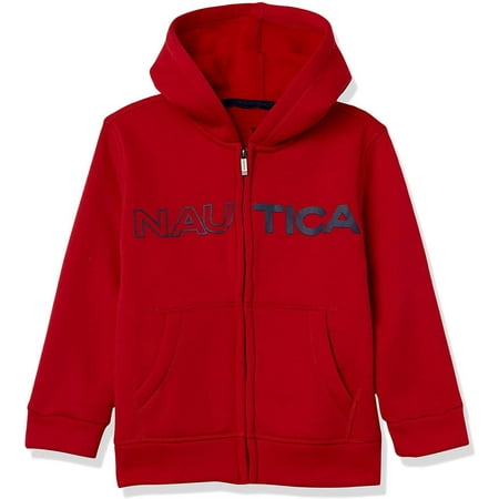 Nautica Boys 8-20 Fleece Full Zip Hoodie (Red 18/20)