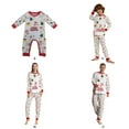 thumbnail image 5 of GYRATEDREAM Christmas Family Pajamas Sets, Christmas Family Matching Pajamas Sleepwear, Xmas Holiday Cartoon Christmas Tree Print Family Pjs Jammies Nightwear Loungewear for 3M-4XL, 5 of 5