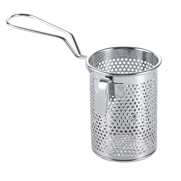 Colador de fideos, colador de malla para alimentos, utensilio tamiz, colador de pasta resistente para cocina 8x10cm