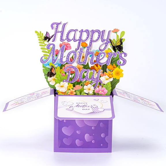 SUYOLL 3D Three Greeting Card Day Handmade DIY Blessing Three Greeting Card Creative And Thoughtful Card For Mothers Day And Special Occasions