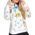 thumbnail image 4 of KLL Wildflowers for Womens Pullover Hoodie with Pocket Hooded Long Sleeve Shirts Sweatshirt for Women-Large, 4 of 7