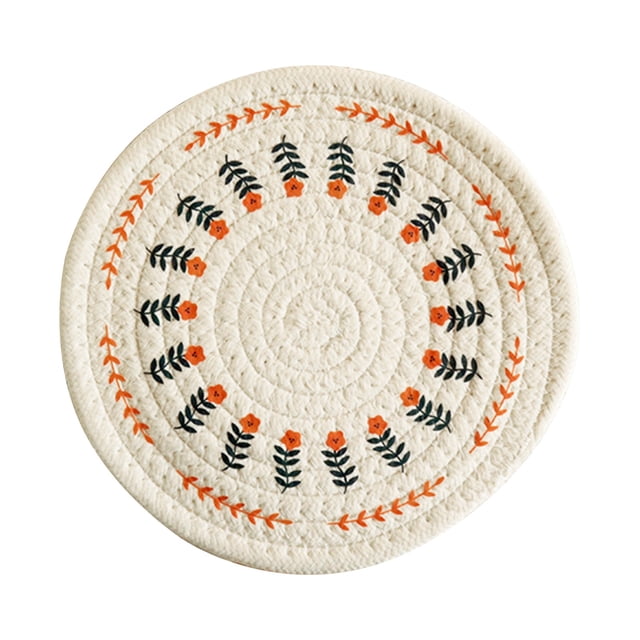 WHEANG Originally Designed Japanese Printed Heat Insulation Mat Round Mat Dinner Mat Creative Pot Mat Anti Slip Mat