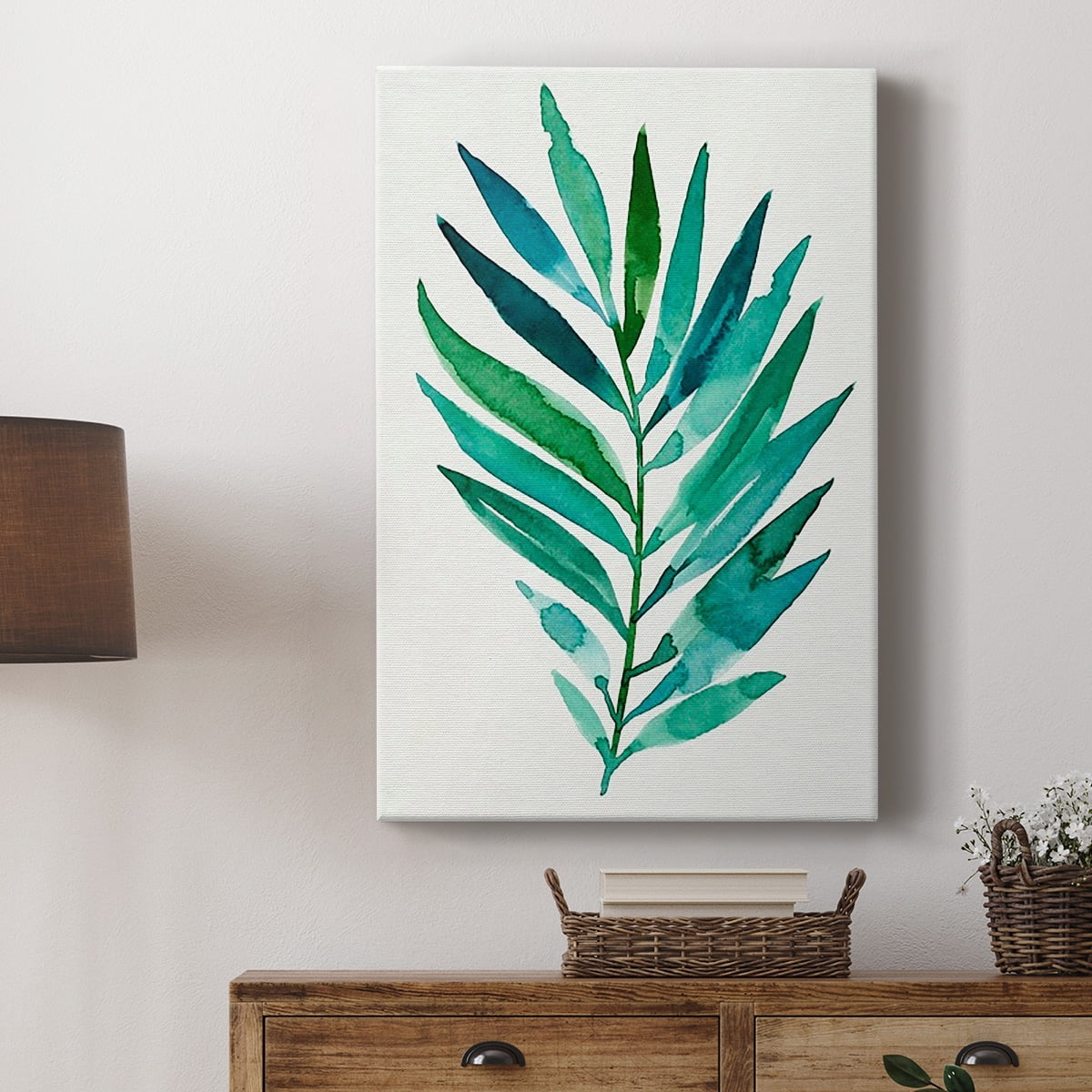 Palm Frond Flow I Premium Gallery Wrapped Canvas - Ready to Hang