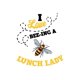 thumbnail image 2 of I Love Bee-ing a Lunch Lady Graphic T-Shirt - Casual Crew Neck Tee with Bee Print, 95% Polyester 5% Spandex Knit Fabric, Comfortable Stretch, Animal Pattern, All-Season Top for Women, 2 of 6