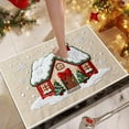 thumbnail image 4 of Christmas Entrance Door Mat, 23.6 x 15.7 inch Winter Home Decor Low-Profile Non-Slip Washable Area Rug for Kitchen Entryway Bedroom Bathroom Laundry Room Indoor, Absorbent Dog Mats for Muddy Paws, 4 of 6