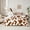 Brown, variant on Homewish Cow Print Bedding Comforter Set 7-Piece for Boys Girls,Black White King Bedding Sets,Farmhouse Animal Ultra Soft Bed Sheets,Microfiber Bedroom Decor,Reversible