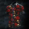 thumbnail image 2 of Men's Halloween Button Down Collared Short Sleeve Shirt, 2 of 3