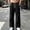 Black, variant on Danhjin Men's Cargo Pants Wide Leg Elastic Waist with Drawstring Work Casual Hiking Camping Pants Loose Solid Color Trousers with Pockets