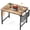 Brown, variant on Aidoly 32 inch Small Computer Desk, Writing Study Work Office Table with Storage Bag and Hook for Home Bedroom, Black