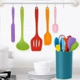 thumbnail image 5 of Walchoice 14 Pieces Cooking Utensils Set with Holder, Silicone Kitchen Cookware Utensils Set, Colorful, 5 of 7