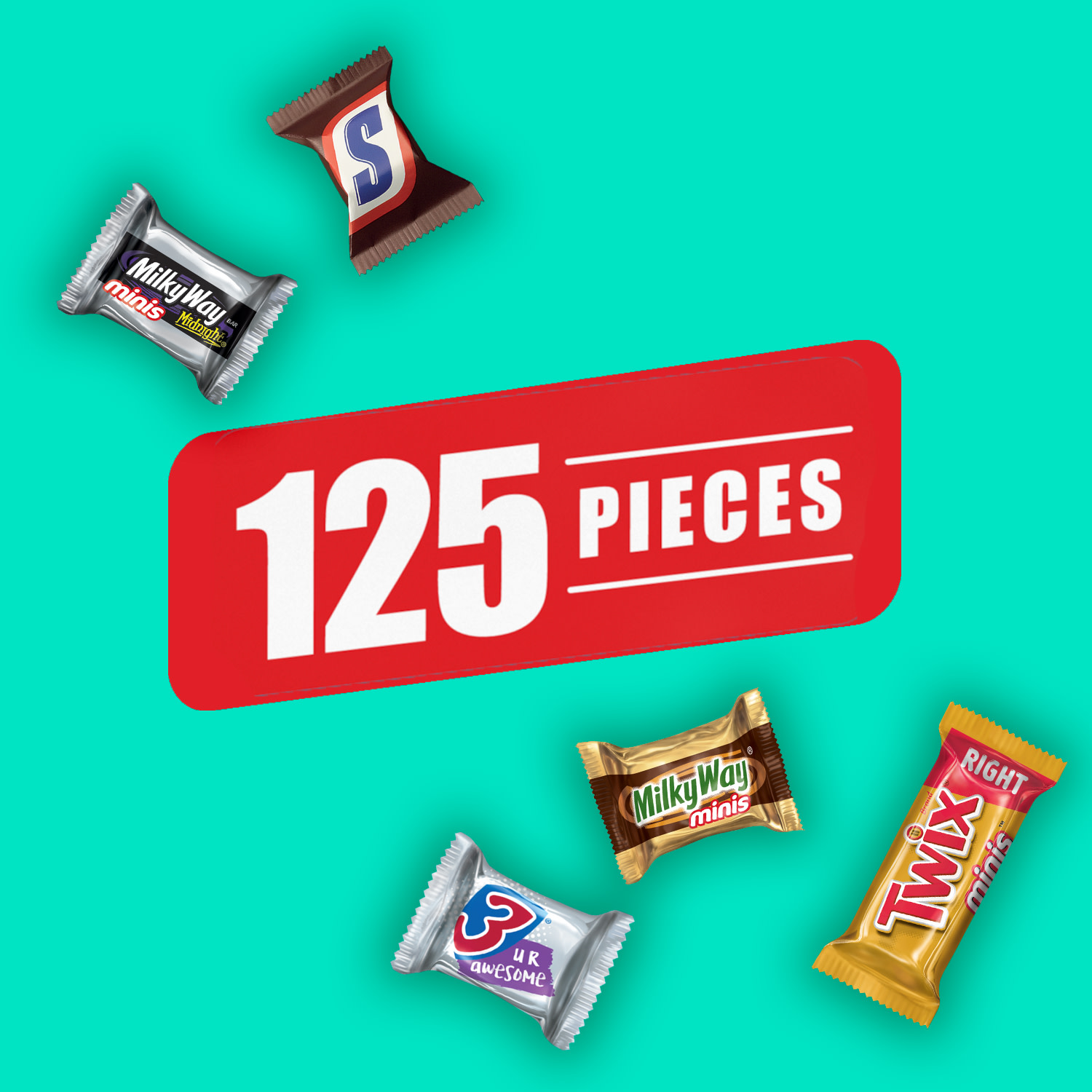 Snickers, Twix, Milky Way, 3 Musketeers Assorted Milk Chocolate Candy Bars - 125 Ct - image 4 of 14