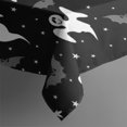 thumbnail image 6 of Black Halloween Ghosts Bats and Stars Rectangle Tablecloth 60"x120",Waterproof Polyester Rectangle Table Cloth, Wipeable Spillproof Polyester Tablecloth for Dining, Camping, Indoor and Outdoor, 6 of 6