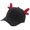 black red horn, variant on Baseball Caps with Deer Horn Casual Street Wear Baseball Hat for Teens Adult Unisex Outdoor Sport Headwear