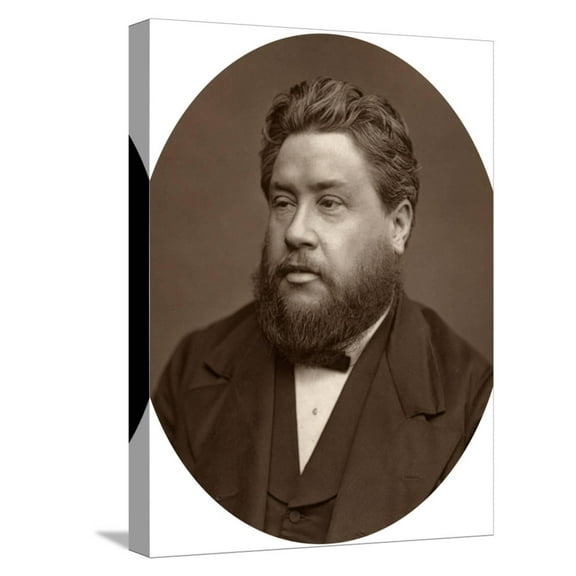 Art.com Reverand Charles Haddon Spurgeon, Pastor of the Metropolitan Tabernacle, 1880 Stretched Canvas Print Wall Art by Lock & Whitfield, 12" x 16"