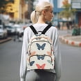 thumbnail image 7 of FORMRS Mini Backpack Purse for Women Travel Daypack Casual Shoulder Bag, Orange Butterflies, 7 of 7