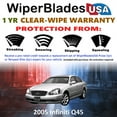 thumbnail image 2 of 2005 Infiniti Q45 Beam Wiper Blades Wipers w/1yr Warranty (Set of 2) (WiperBladesUSA), 2 of 5