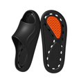thumbnail image 1 of Cozy Water Slide In Home Slippers For Couples Open Toe Indoor Bath Spa Slippers With Sole, 1 of 4