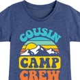 thumbnail image 3 of Instant Message - Camping - Cousin Camp Crew - Toddler & Youth Girls Short Sleeve Graphic T-Shirt, 3 of 6