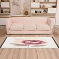 thumbnail image 6 of Bed Long Carpet Bed Rug 72x23.5In Indoor Non-Slip Durable Carpet Floor Mat Runner Rug Bedroom Hallway Carpet Machine Washable Pretty Deep Pink Flowers, 6 of 8