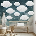 thumbnail image 3 of OIUR Cloud Hanging Honeycomb Decoration 3D Artificial Clouds Honeycomb Ornaments for Wedding Birthday Nursery Room Baby Shower Decor, 3 of 7